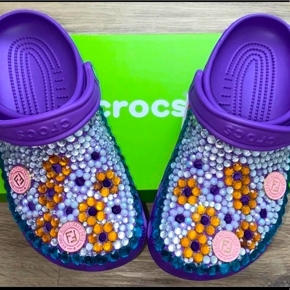 ✨ Customized Bling Crocs✨ - Picture 3 of 5